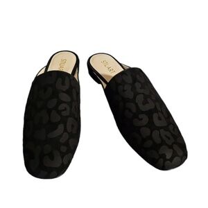 Stuart Weitzman Mulearky Mule in Ghepardo Suede Size 7 NIB, NWT